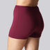 Bamboe hotpants in bordeauxrood