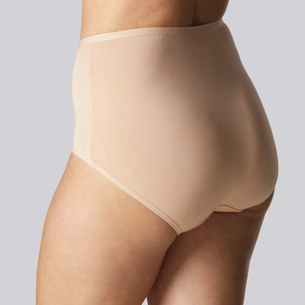 Bamboe maxi slip in beige