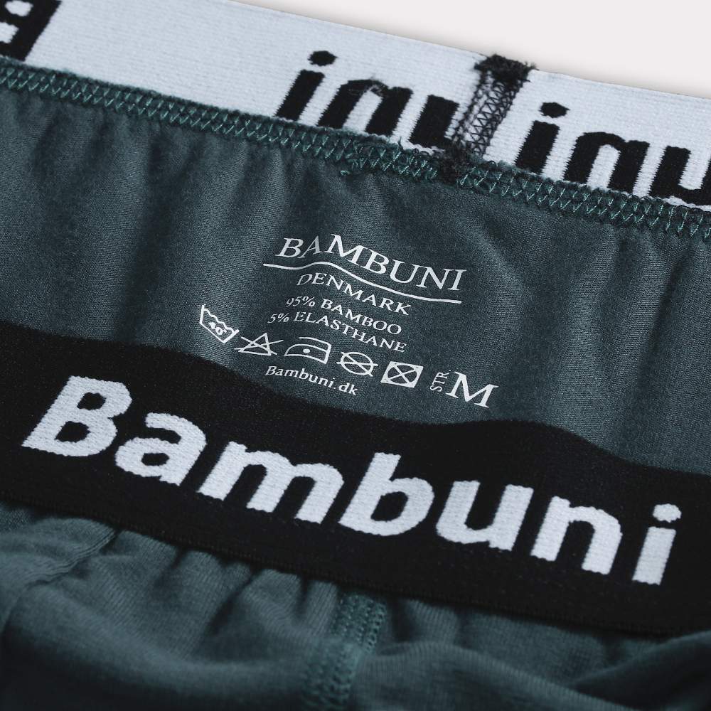 Bamboe slips in petrolkleur