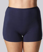 Bamboe hotpants in marineblauw