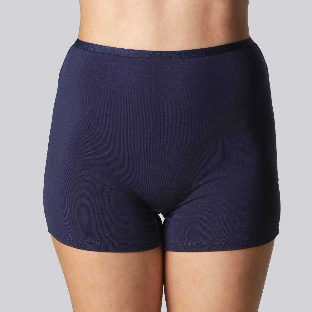 Bamboe hotpants in marineblauw