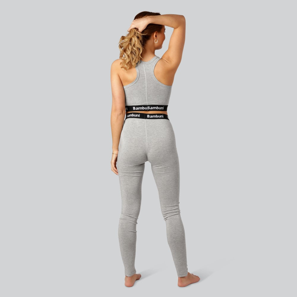 Bamboe top in grijs voor dames