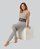 Bamboe top in grijs voor dames