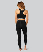 Bamboe top in zwart voor dames