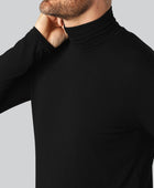 Zwarte bamboe coltrui voor heren