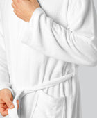 Bamboe badjas in wit voor heren