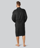 Bamboe badjas in zwart voor heren