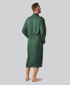Bamboe badjas in groen voor heren