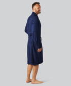 Bamboe badjas in blauw voor heren