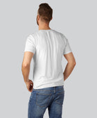 Marineblauw bamboe T-shirt met V-hals van Bambuni