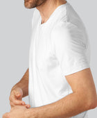 Marineblauw bamboe T-shirt met V-hals van Bambuni