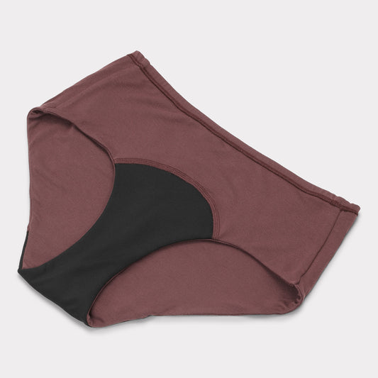Bambuni bamboe incontinentiebroekjes in bordeauxrood voor vrouwen