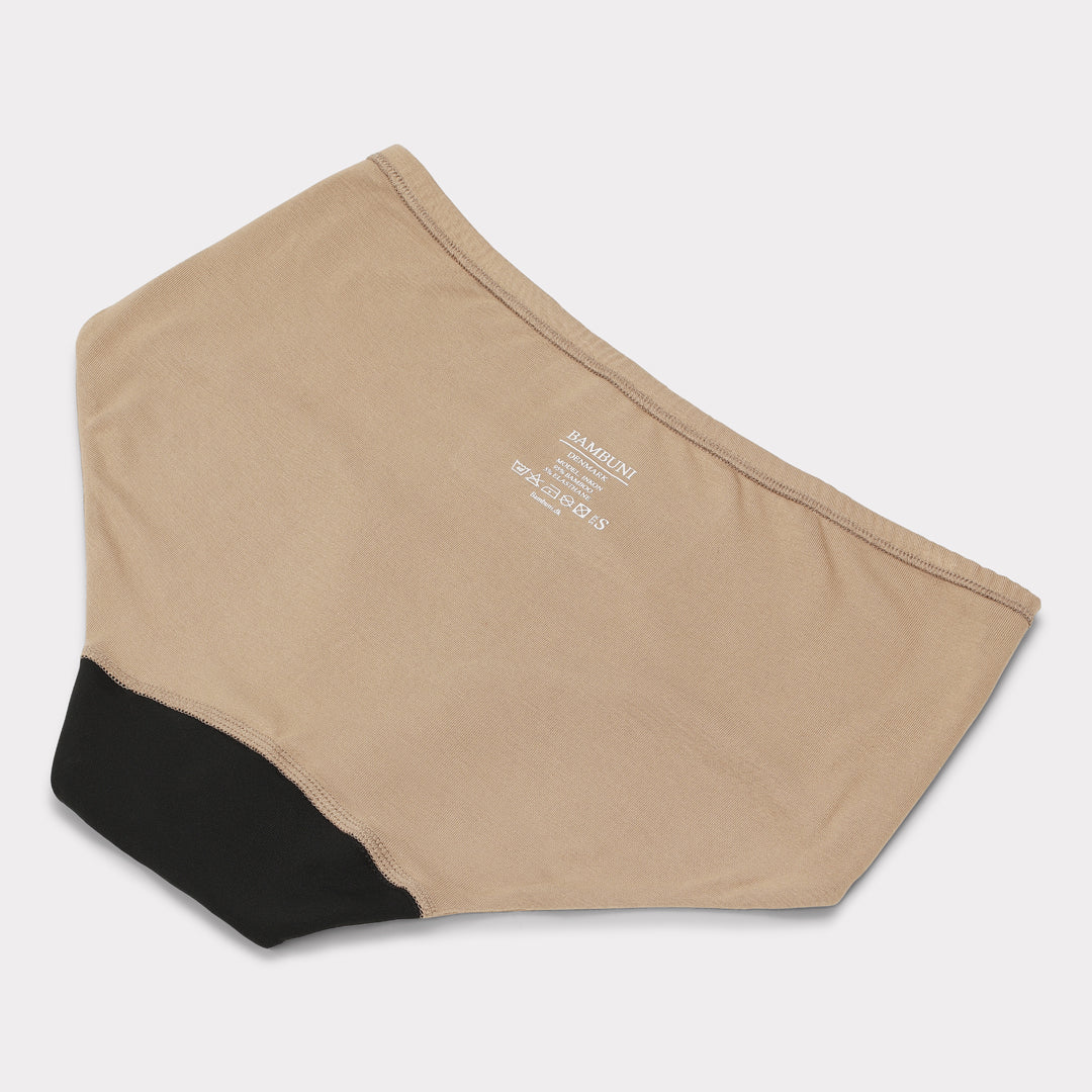 Bambuni bamboe incontinentiebroekjes in zandkleur voor vrouwen