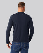 Bambuni bambus langærmet t-shirt navy mand