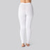 Bamboe legging met verborgen elastiek in het wit voor dames