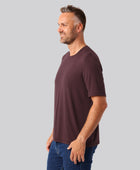 Bambuni bambus oversize t-shirt bordeaux mænd