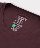 Bambuni bambus oversize t-shirt bordeaux mænd carelabel