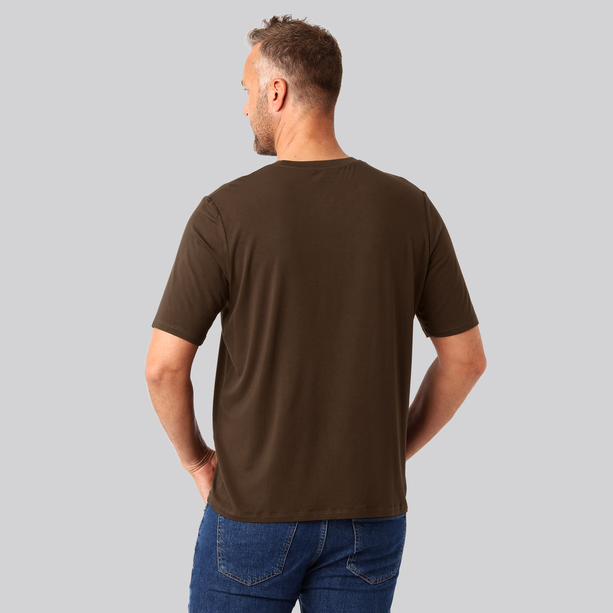 Bambuni bambus oversize t-shirt brun mand