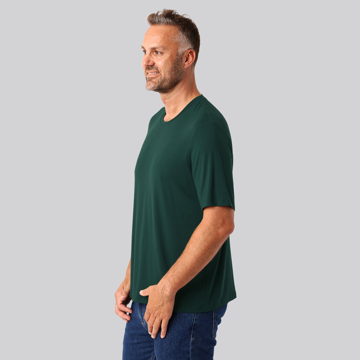 Bambuni bambus oversize t-shirt grøn mænd