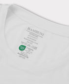 Bambuni bambus oversize t-shirt hvid mænd carelabel