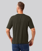 Bambuni bambus oversize t-shirt mørkegrøn mand