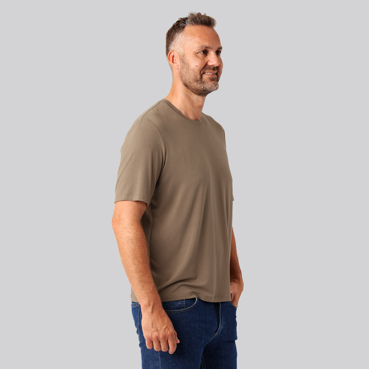Bambuni bambus oversize t-shirt sand mænd