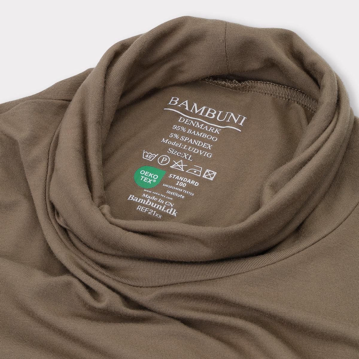 Bambuni bambus rullekrave sand mænd carelabel