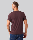 Bambuni bambus t-shirt o-hals bordeaux mand