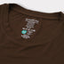 Bambuni bambus t-shirt o-hals brun mænd carelabel