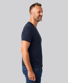 Bambuni bambus t-shirt v-hals navy mænd