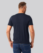 Bambuni bambus t-shirt v-hals navy mand