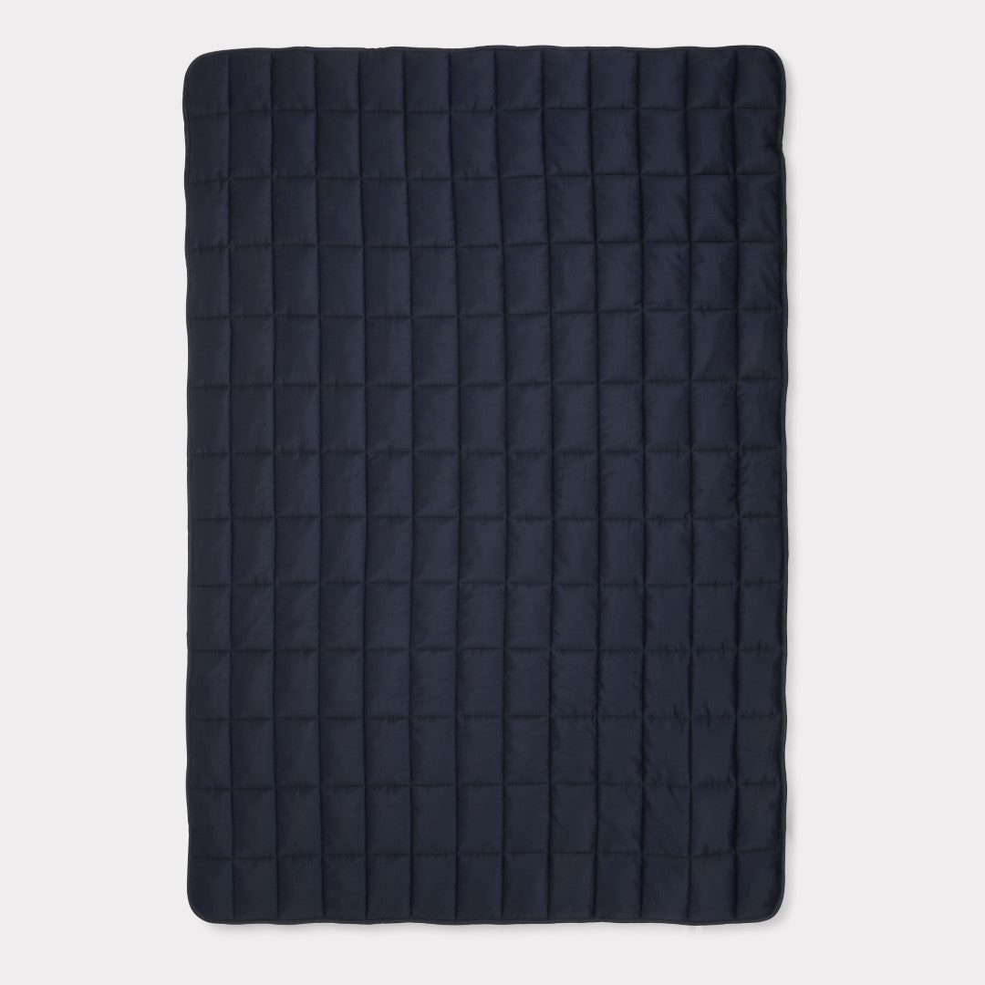 Verzwaarde bamboe deken marineblauw 140x200