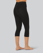 Bamboe 3/4 legging in zwart voor dames