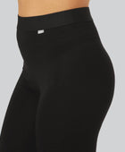 Bamboe 3/4 legging in zwart voor dames