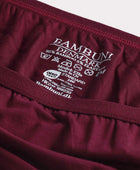 Bamboe string in bordeauxrood