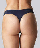 Bamboe teenslipper in marineblauw