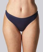 Bamboe teenslipper in marineblauw