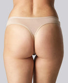 Bamboe string in beige