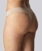 Bamboe string in beige