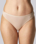 Bamboe string in beige