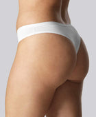 Bamboe string in wit