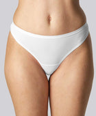 Bamboe string in wit