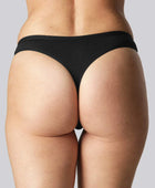 Bamboe string in zwart