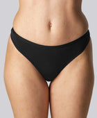 Bamboe string in zwart