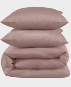 Bamboe tweepersoonsbedlinnen in oudroze van Bambuni