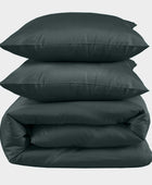 Bamboe tweepersoonsbedlinnen in groen van Bambuni