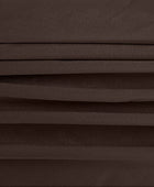 Bamboe plat laken in kastanjebruine kleur