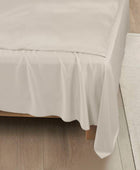 Bamboe hoeslaken in beige