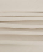 Bamboe hoeslaken in beige