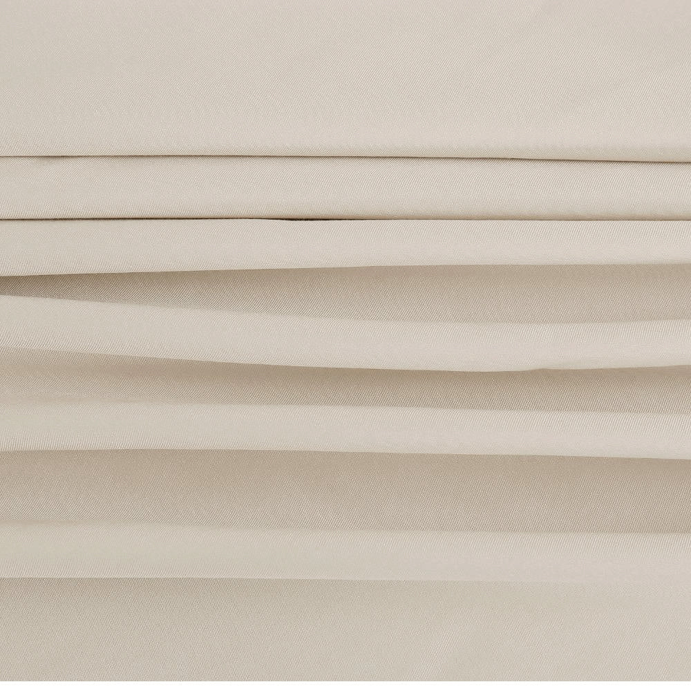 Bamboe hoeslaken in beige